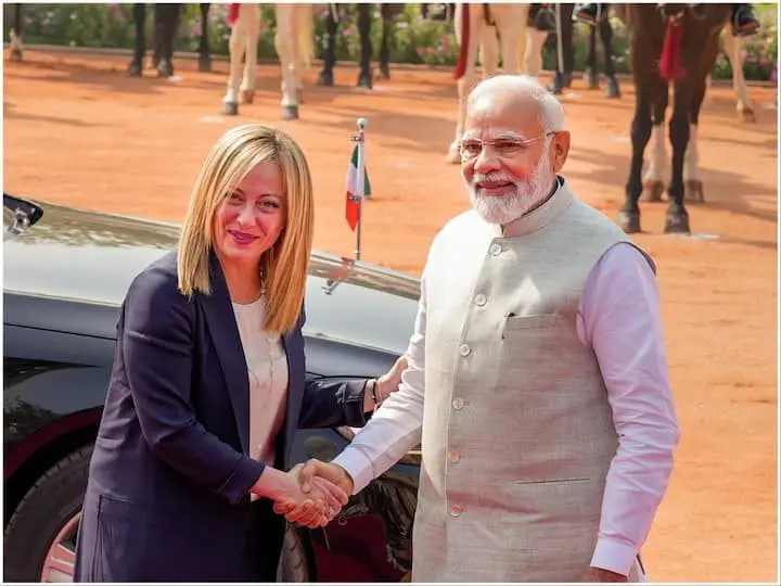 Italian PM Giorgia Meloni Raisina Dialogue PM Modi G20 Meet   ObizWorld