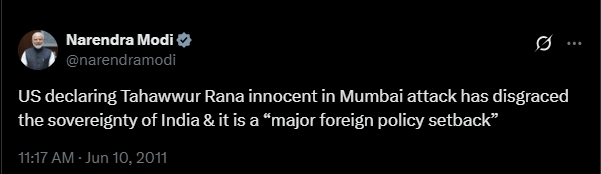 PM Modi’s 2011 post on X stated: